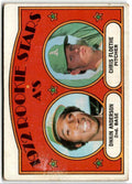 1972 Topps A's Rookies - Dwain Anderson/Chris Floethe Rookie Oakland Athletics