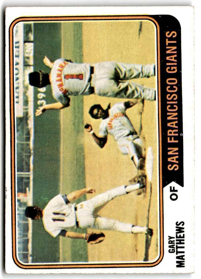1974 Topps Gary Matthews San Francisco Giants #386