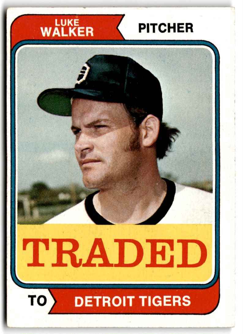 1974 Topps Luke Walker , Detroit Tigers #612T