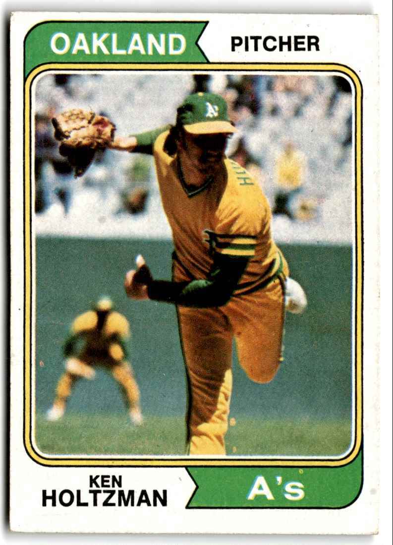 1974 Topps Ken Holtzman c Oakland Athletics #180