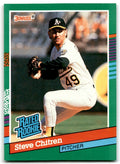 1991 Donruss Steve Chitren Rookie Oakland Athletics #431