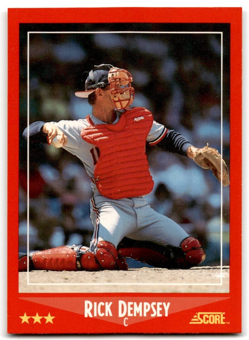 1988 Score Rick Dempsey Cleveland Indians #262