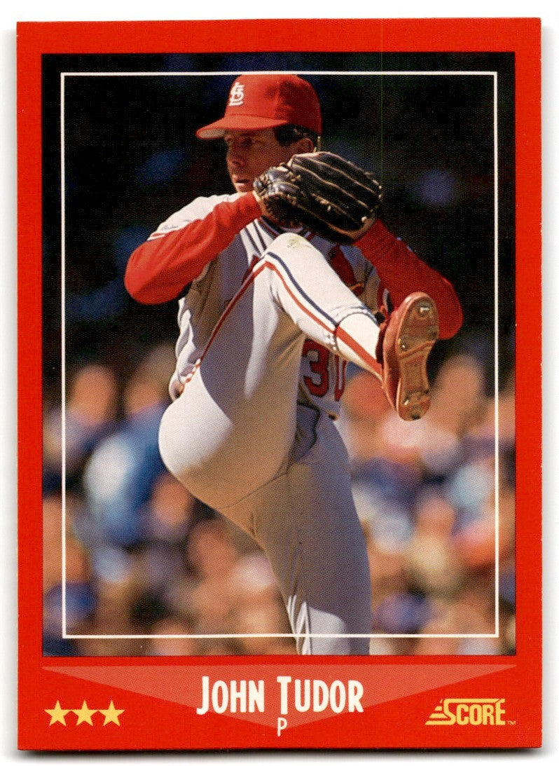 1988 Score John Tudor , St. Louis Cardinals #275