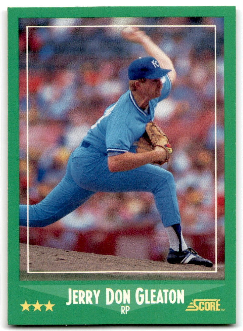 1988 Score Jerry Don Gleaton Kansas City Royals #343
