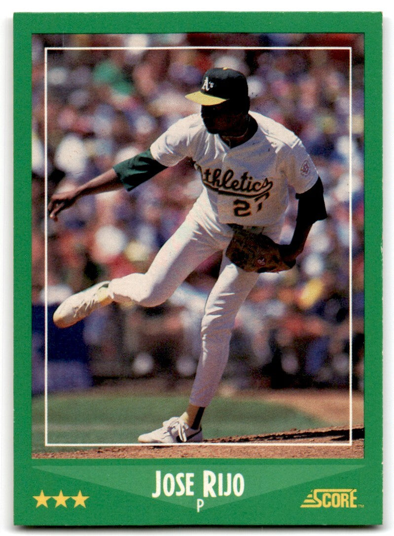 1988 Score Jose Rijo p Oakland Athletics #392