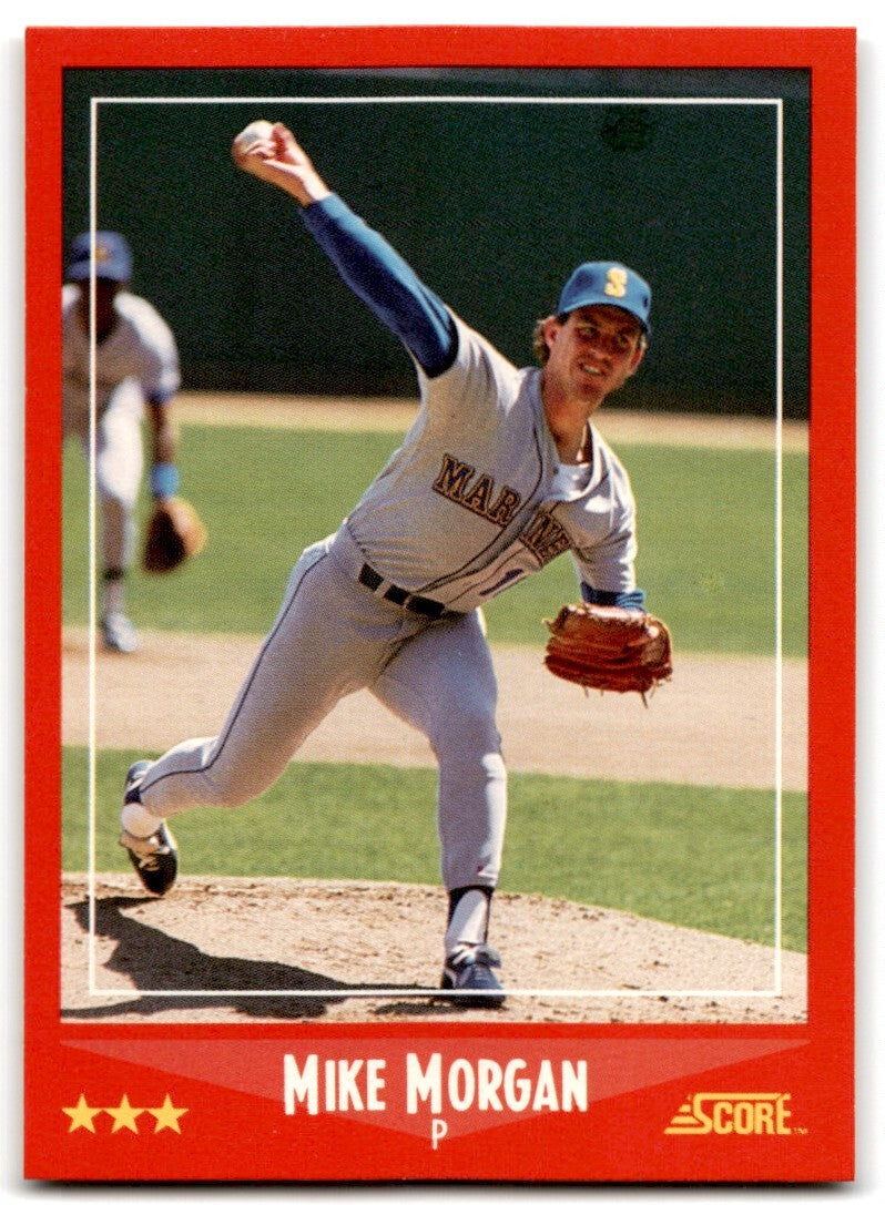 1988 Score Mike Morgan Seattle Mariners #295
