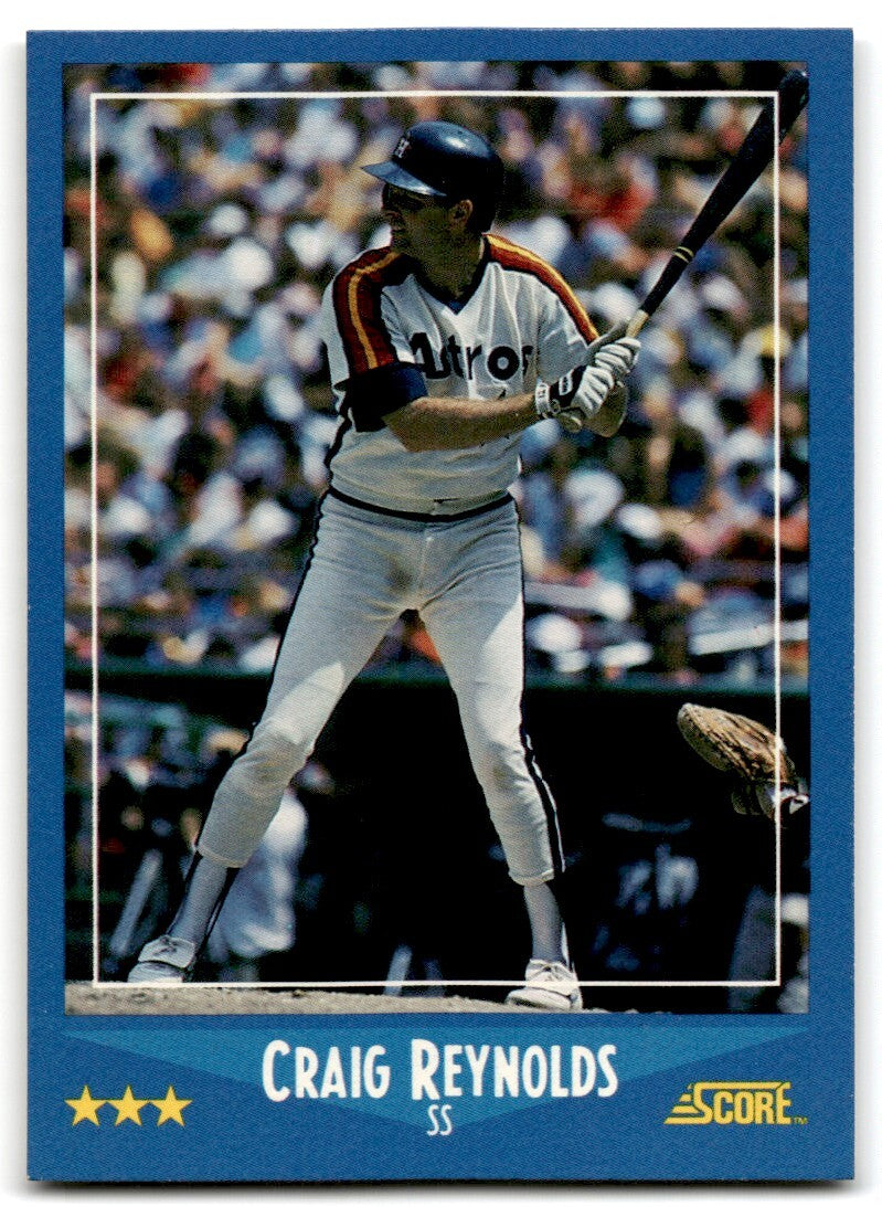 1988 Score Craig Reynolds ss Houston Astros #207