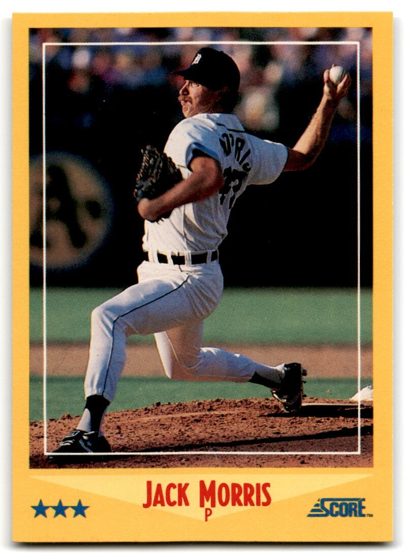 1988 Score Jack Morris Detroit Tigers #545