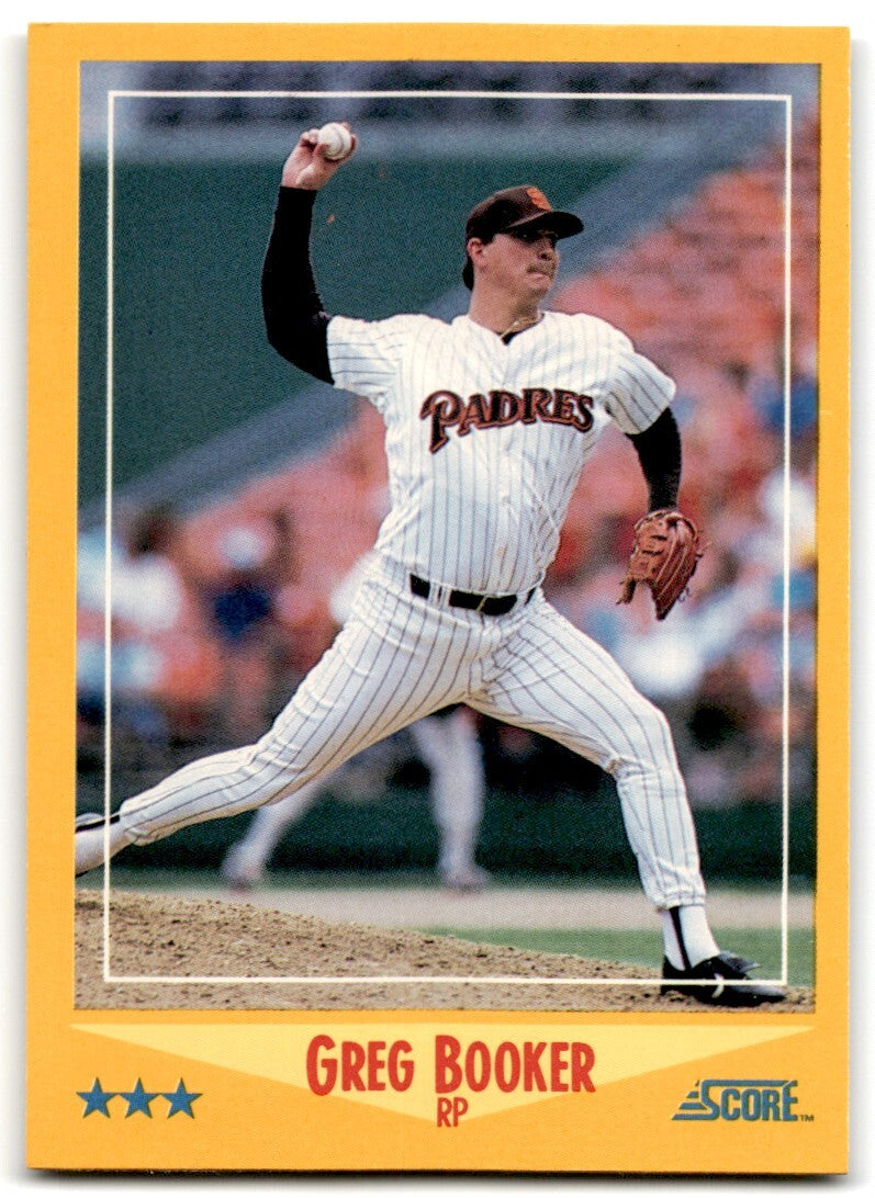 1988 Score Greg Booker San Diego Padres #447