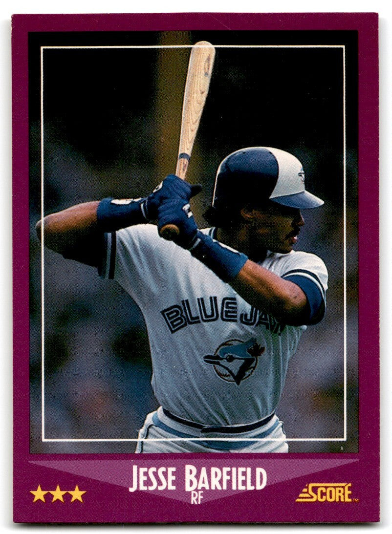 1988 Score Jesse Barfield Toronto Blue Jays #8