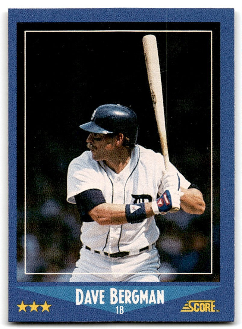 1988 Score Dave Bergman Detroit Tigers #217