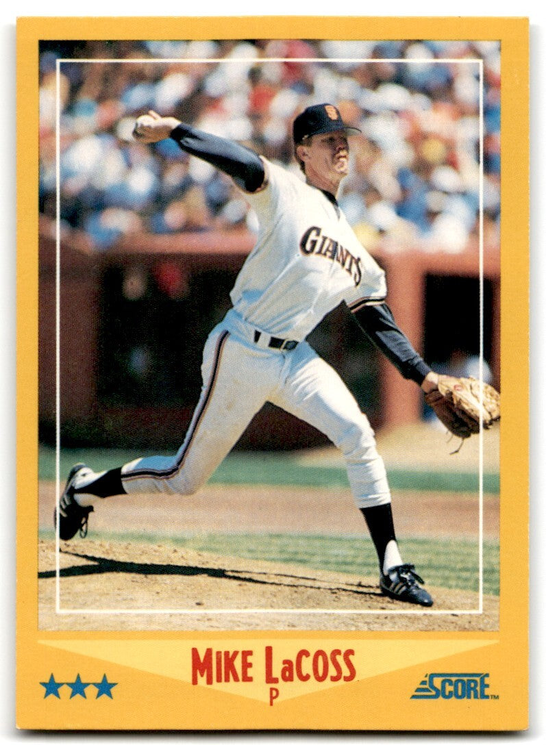 1988 Score Mike LaCoss San Francisco Giants #465