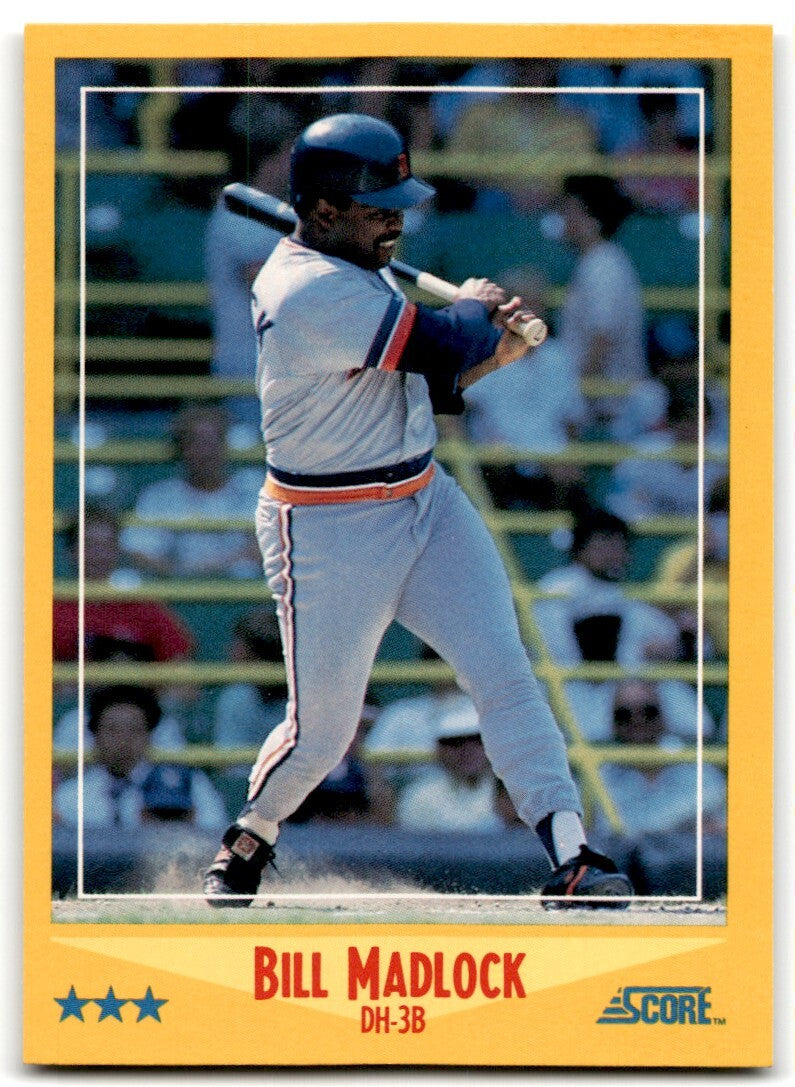1988 Score Bill Madlock Detroit Tigers #445