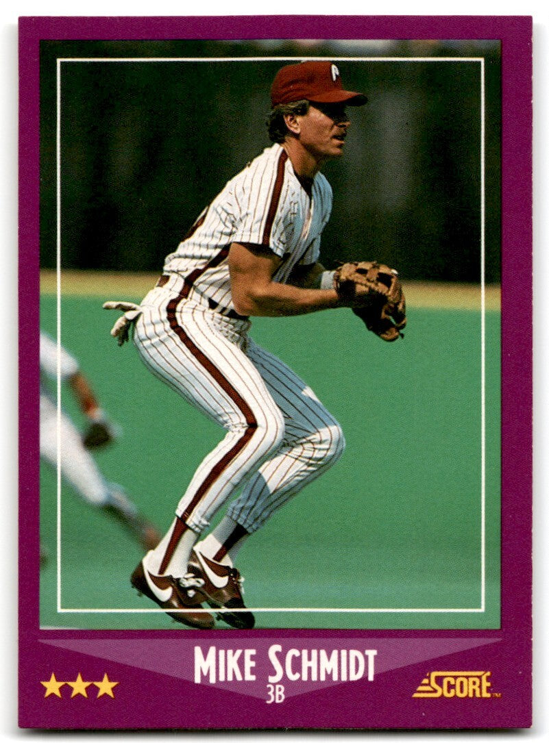 1988 Score Mike Schmidt HOF Philadelphia Phillies #16