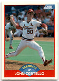 1989 Score John Costello Rookie p St. Louis Cardinals #534