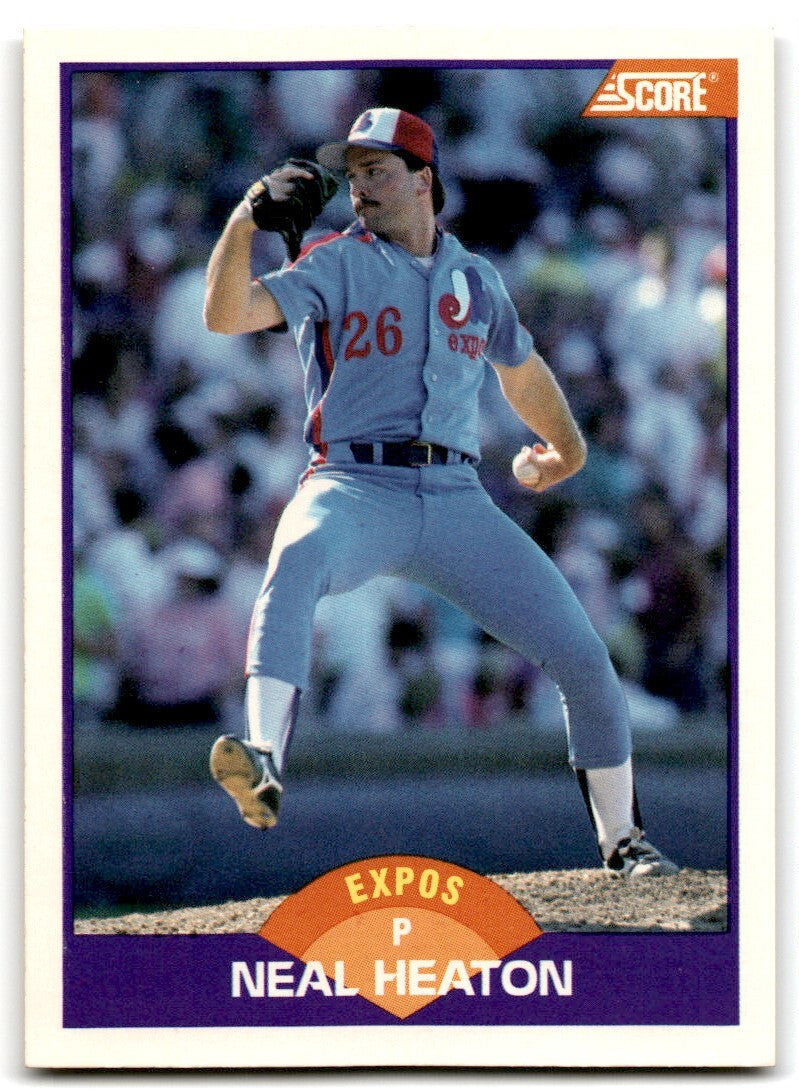 1989 Score Neal Heaton P Montreal Expos #253