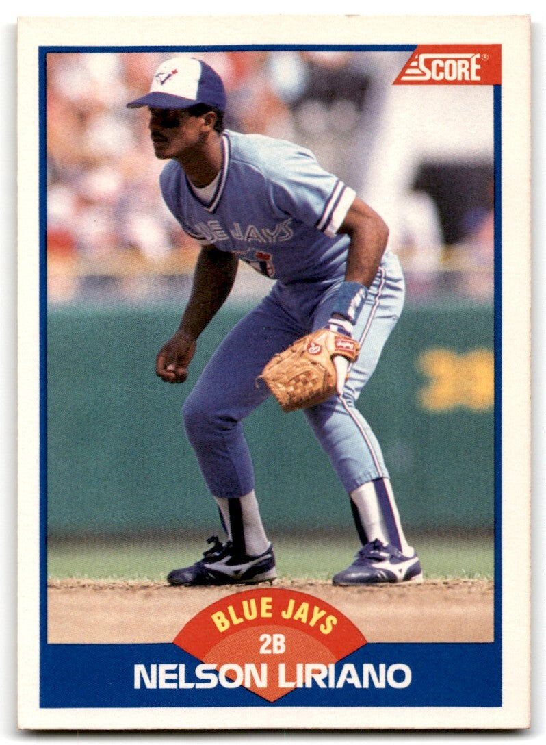 1989 Score Nelson Liriano Toronto Blue Jays #577