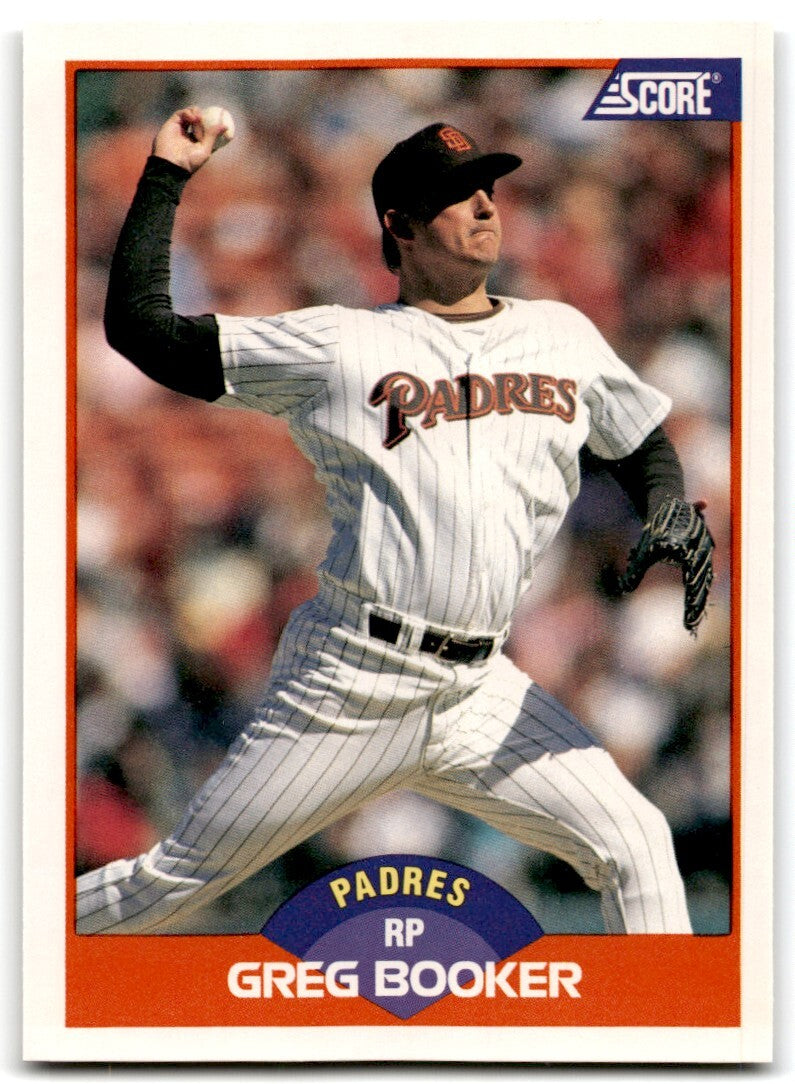 1989 Score Greg Booker , San Diego Padres #417