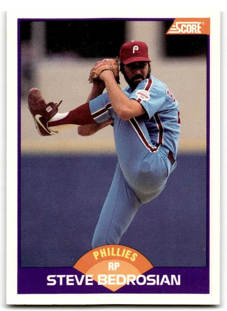 1989 Score Steve Bedrosian p Philadelphia Phillies #260