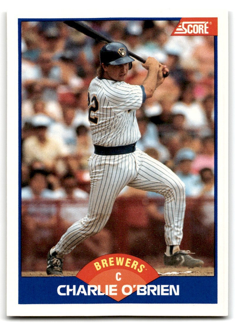 1989 Score Charlie O'Brien Milwaukee Brewers #606