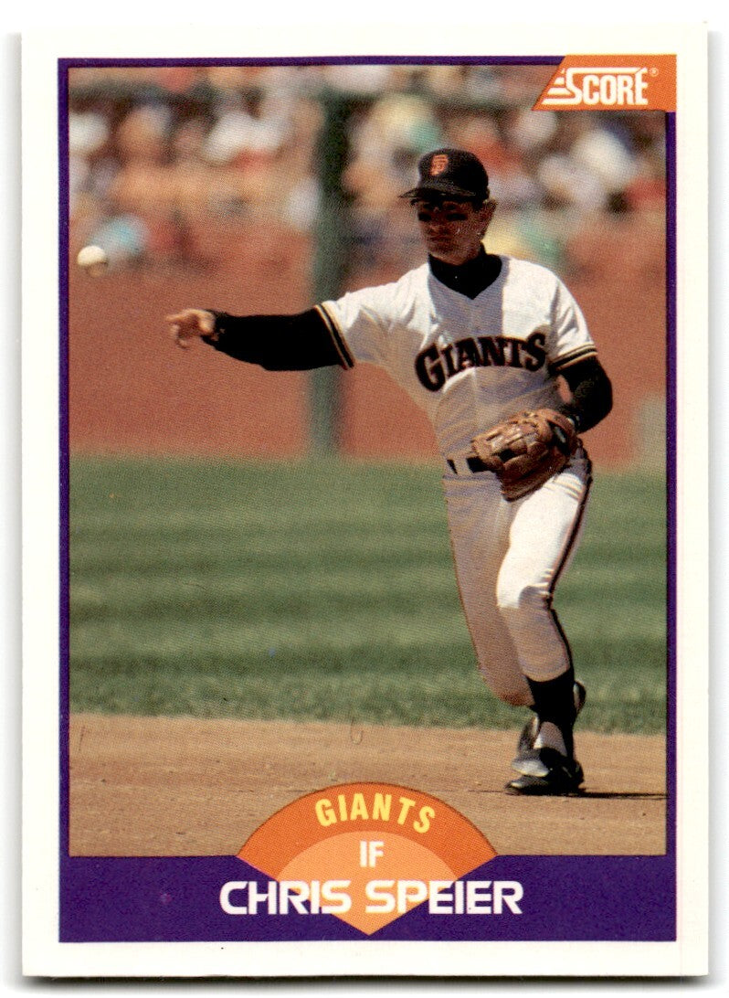 1989 Score Chris Speier San Francisco Giants #297