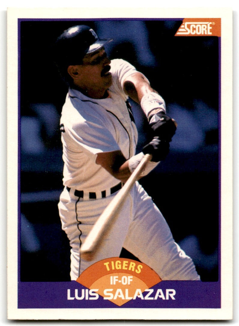 1989 Score Luis Salazar of Detroit Tigers #316