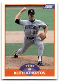 1989 Score Keith Atherton Minnesota Twins #381