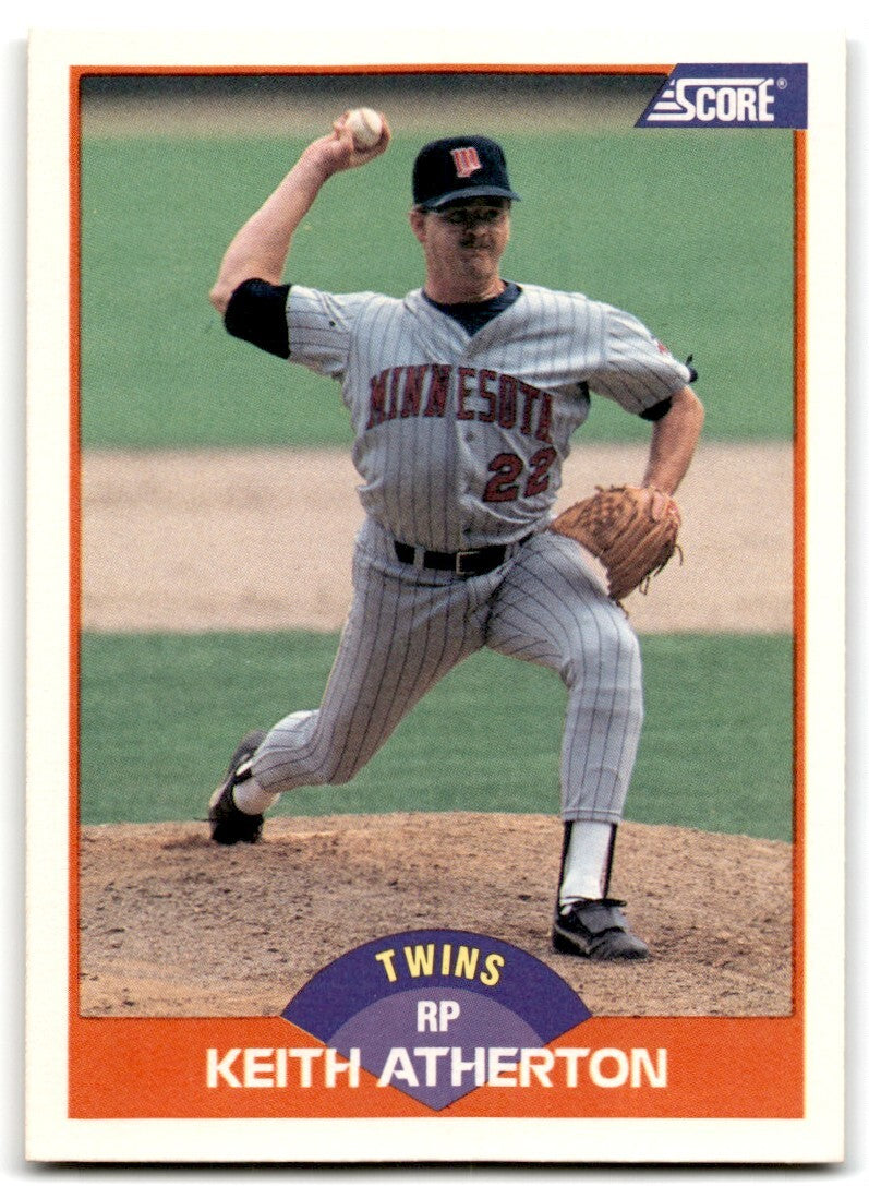1989 Score Keith Atherton Minnesota Twins #381
