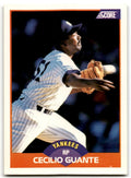 1989 Score Cecilio Guante New York Yankees #439