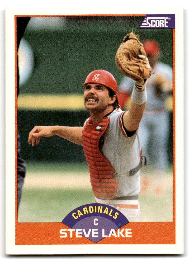 1989 Score Steve Lake St. Louis Cardinals #363