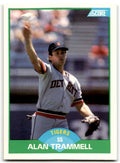 1989 Score Alan Trammell ss Detroit Tigers #110