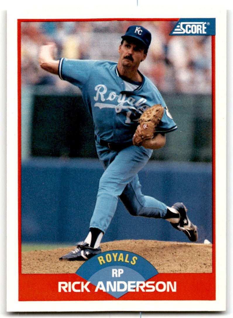 1989 Score Rick Anderson / Kansas City Royals #441