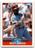 1989 Score Ricky Jordan Rookie c Philadelphia Phillies #548