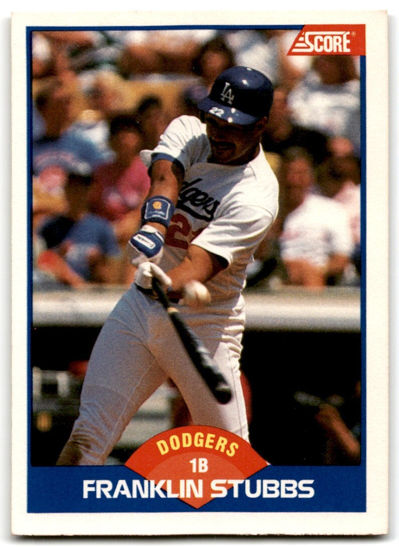 1989 Score Franklin Stubbs Los Angeles Dodgers #599