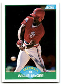 1989 Score Willie McGee of St. Louis Cardinals #88