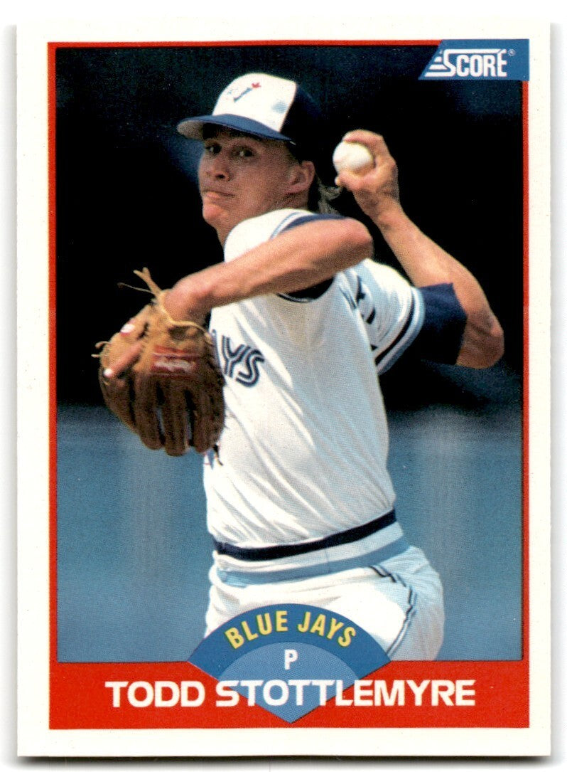 1989 Score Todd Stottlemyre p Toronto Blue Jays #453