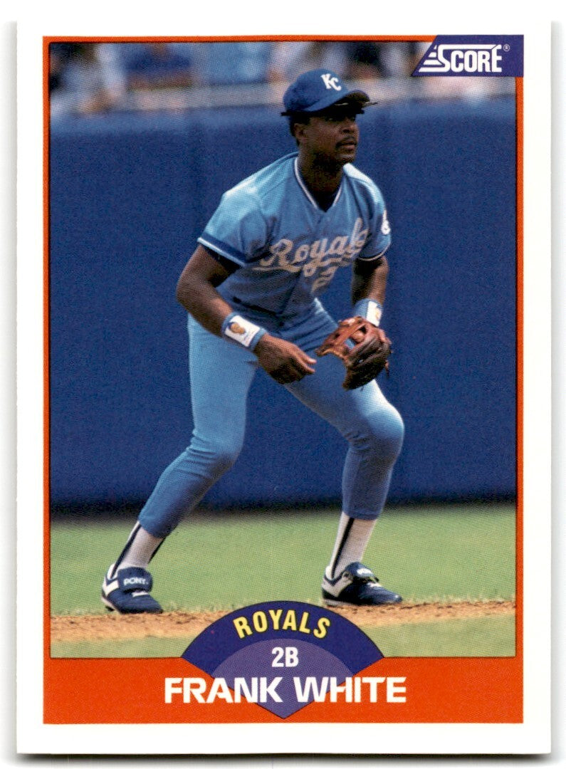 1989 Score Frank White / Kansas City Royals #390