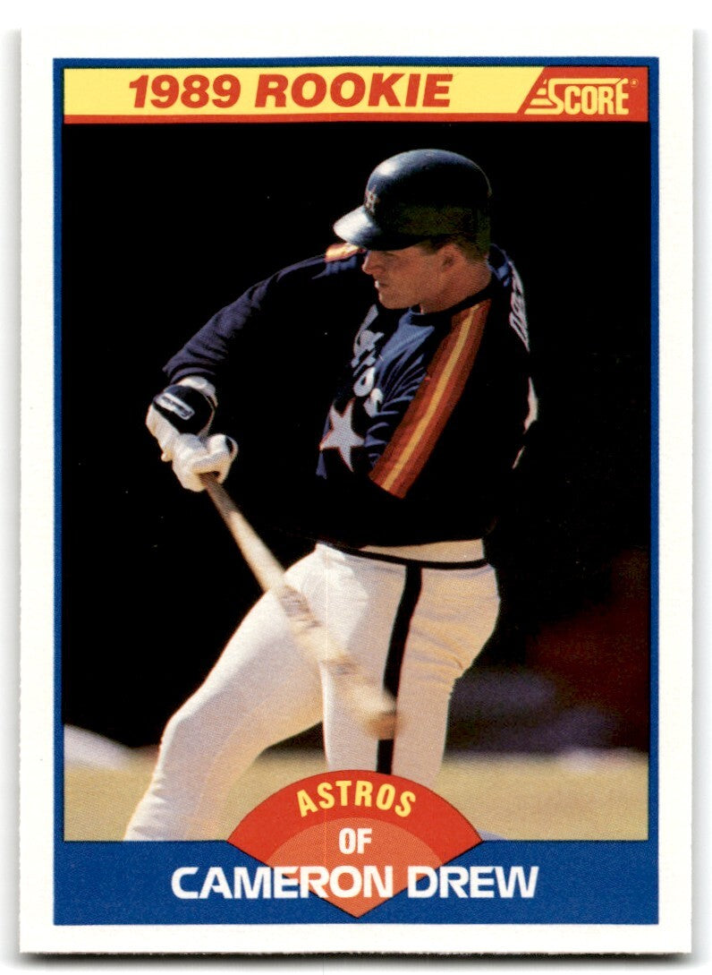 1989 Score Cameron Drew Rookie / Houston Astros #643