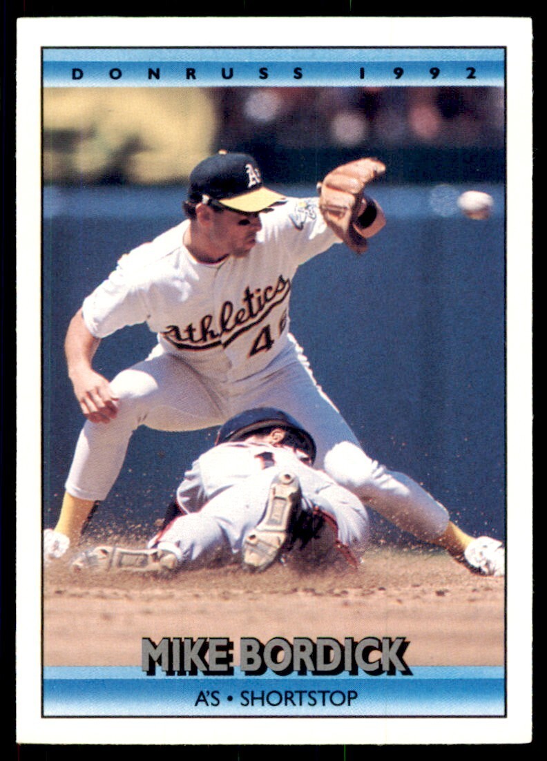 1992 Donruss Mike Bordick Oakland Athletics #505
