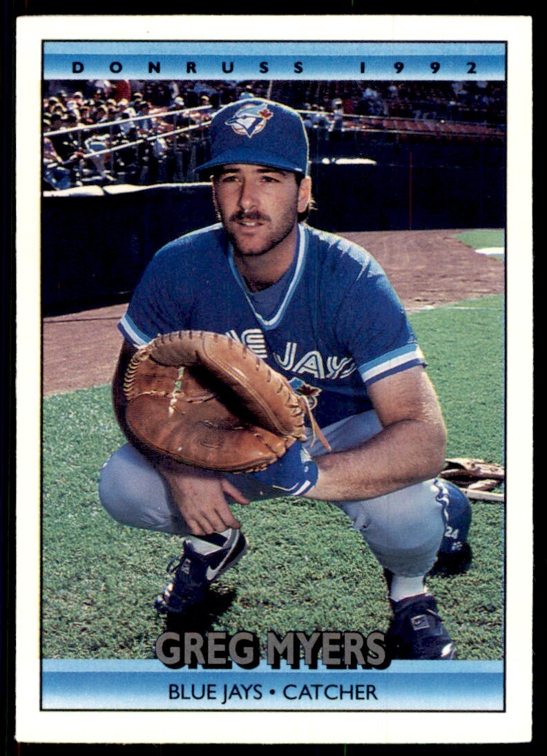 1992 Donruss Greg Myers Toronto Blue Jays #342