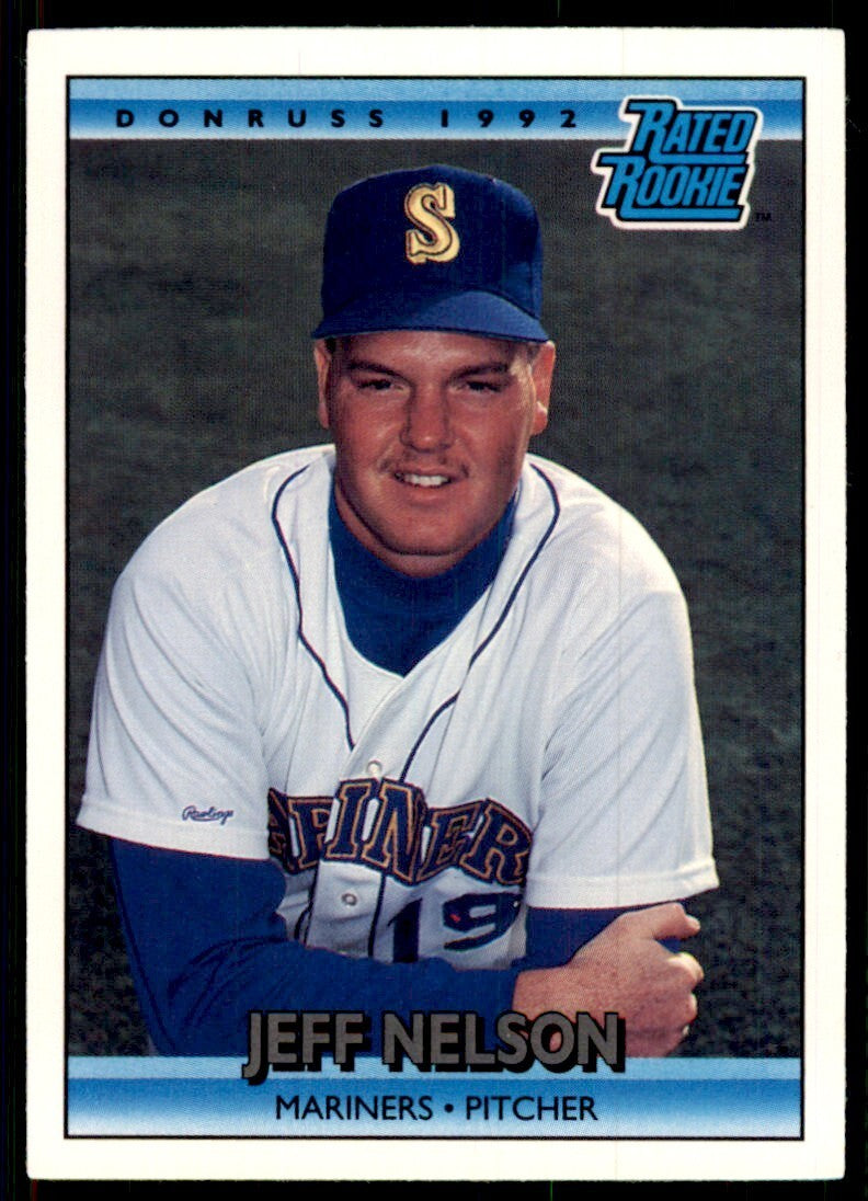 1992 Donruss Jeff Nelson Rookie Seattle Mariners #408
