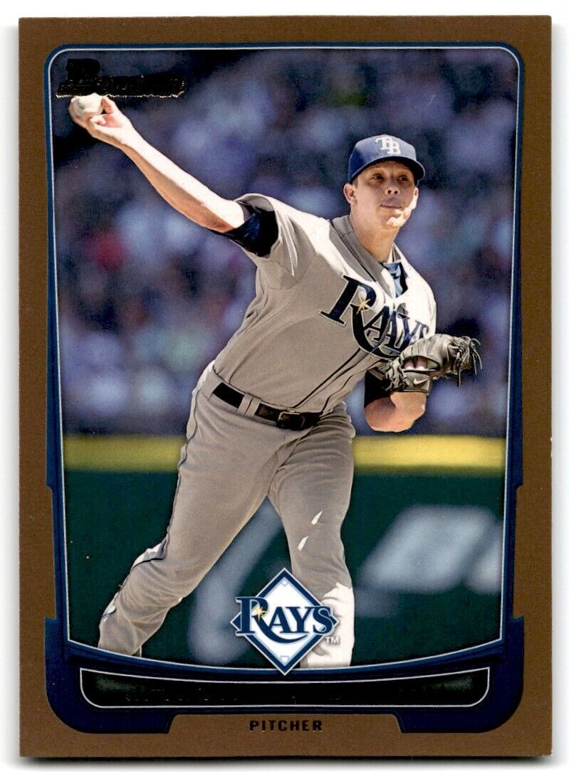 2012 Bowman Gold Jeremy Hellickson Tampa Bay Rays #29
