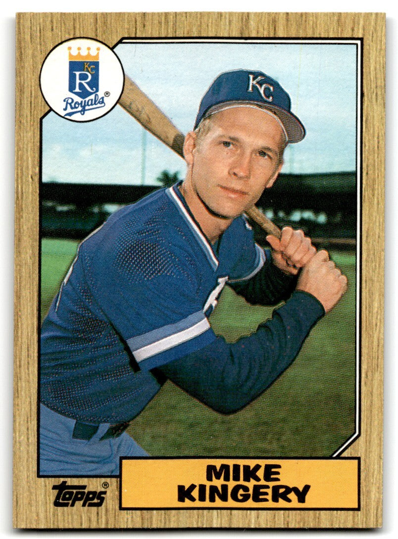 1987 Topps Mike Kingery Rookie b Kansas City Royals #203