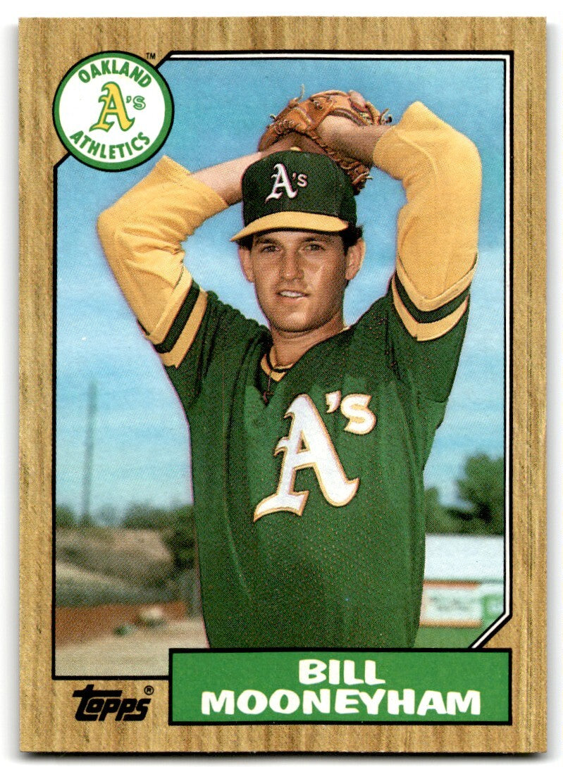 1987 Topps Bill Mooneyham Rookie Oakland Athletics #548