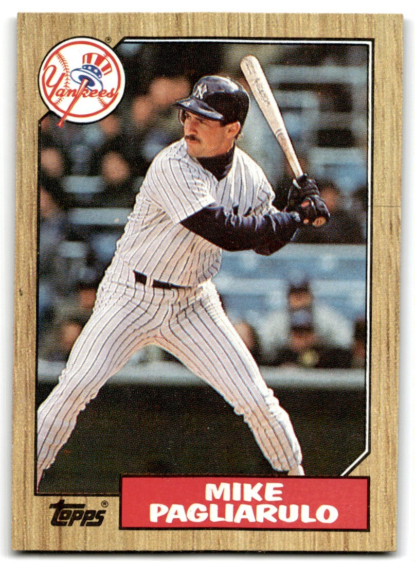 1987 Topps Mike Pagliarulo b New York Yankees #195
