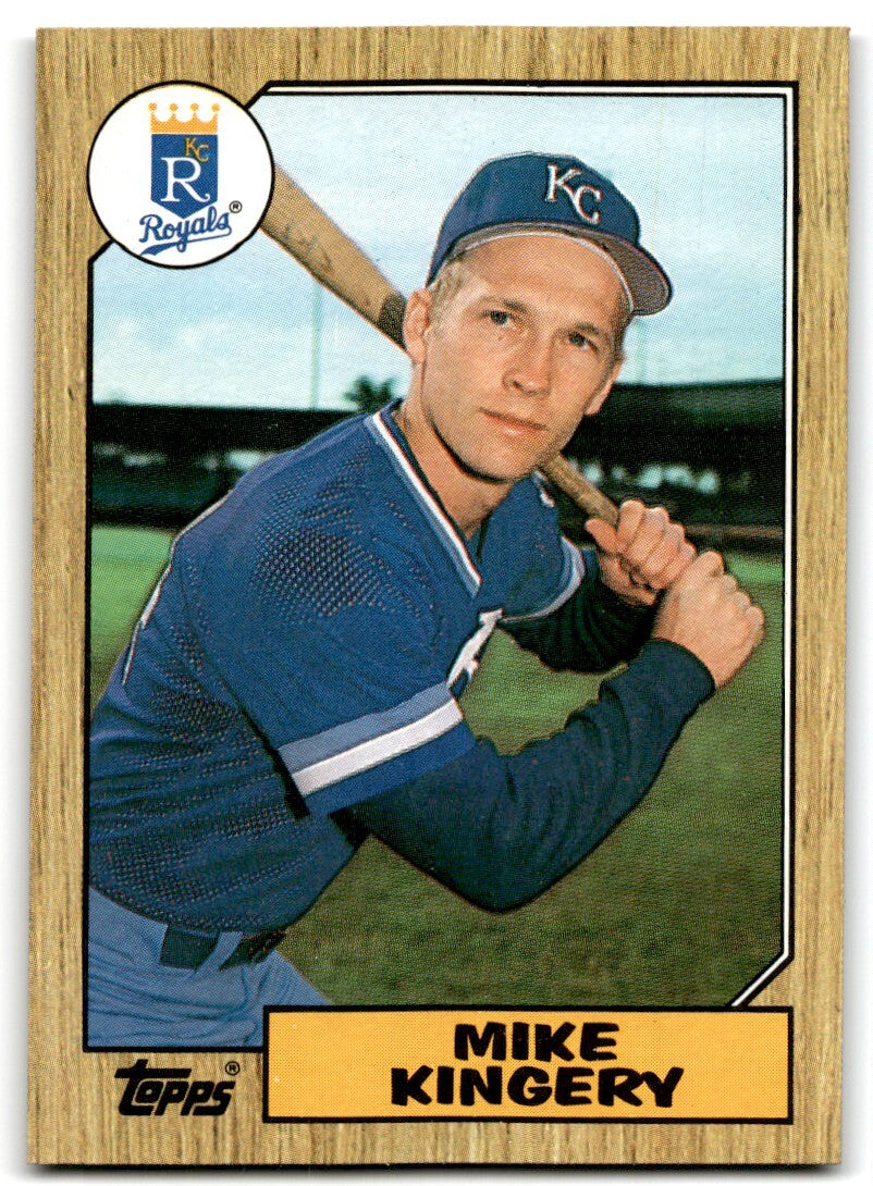 1987 Topps Mike Kingery Rookie c Kansas City Royals #203