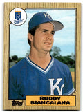 1987 Topps Buddy Biancalana Kansas City Royals #554