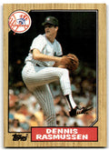 1987 Topps Dennis Rasmussen New York Yankees #555