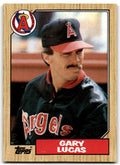 1987 Topps Gary Lucas b California Angels #696