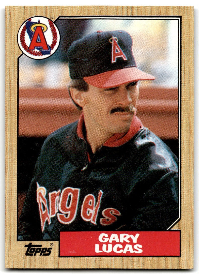 1987 Topps Gary Lucas b California Angels #696
